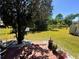Expansive backyard with lush greenery, offering a private outdoor retreat at 123 Pyracantha Ln, Leesburg, FL 34748