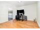 Bright and airy home office with hardwood floors and multi-monitor workstation at 1928 South Blvd, Maitland, FL 32751