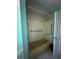 Bathroom with a shower tub and support railing at 24047 Ermine Rd, Astor, FL 32102