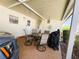 Spacious covered patio with seating area, providing comfortable outdoor living at 334 Palo Verde Dr, Leesburg, FL 34748