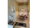 Cozy dining area with tile flooring and decorative chandelier at 1134 S Pine Ridge Cir # 34, Sanford, FL 32773