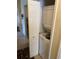 Convenient in-unit laundry closet with stackable washer and dryer at 1134 S Pine Ridge Cir # 34, Sanford, FL 32773