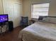 Bedroom with a bed and tv at 120 Borada Rd, Sanford, FL 32773