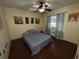 Bedroom with a bed and curtains at 120 Borada Rd, Sanford, FL 32773