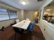 Dining area with hardwood floors, natural light, and seating for the whole Gathering at 120 Borada Rd, Sanford, FL 32773