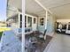 Cozy outdoor patio area perfect for relaxing and enjoying the surroundings at 121 Bougainvillea Dr, Leesburg, FL 34748