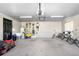 Inside of a garage with power tools and a work space at 34 Misty Meadow Ln, Mulberry, FL 33860