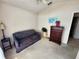 Cozy bedroom with neutral walls, plush carpeting, and comfortable furnishings at 4613 Eaglet Ln, Kissimmee, FL 34746