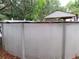Fenced backyard features an above-ground pool at 4814 Myrtle View N Dr, Mulberry, FL 33860