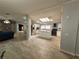 Modern kitchen with stainless steel appliances and center island at 4814 Myrtle View N Dr, Mulberry, FL 33860