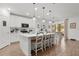 Lovely kitchen featuring a central island and an adjacent breakfast nook at 1940 Bell Creek Loop, Fruitland Park, FL 34731