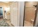 This bathroom features a stand up shower and vanity at 39342 Harbor Hills Blvd, Lady Lake, FL 32159
