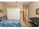 This cozy bedroom features a spacious closet for ample storage at 39342 Harbor Hills Blvd, Lady Lake, FL 32159