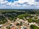 Aerial view of a neighborhood with homes, streets, and plenty of trees at 4680 Sw 142 Place Rd, Ocala, FL 34473