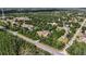 An aerial view captures the serene neighborhood with its lush tree coverage and charming homes at 5155 Holopaw Rd, St Cloud, FL 34773