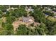 Overhead view of a home in a lush forest setting and manicured lawn shows a well-maintained neighborhood at 5155 Holopaw Rd, St Cloud, FL 34773