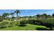 Lush backyard with mature trees, a vibrant green lawn, and glimpses of nearby homes, creating a serene and private setting at 10640 Vista Del Sol Cir, Clermont, FL 34711