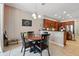Cozy dining space featuring modern decor and direct access to kitchen at 1085 Harmony Ln, Clermont, FL 34711