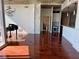 Hardwood floors, modern lighting, and floor to ceiling windows in an open living space with lots of natural light at 155 S Court Ave # 1801, Orlando, FL 32801