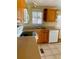 Efficient kitchen layout with a sink, dishwasher, and overhead cabinets at 201 Jacaranda Dr, Leesburg, FL 34748