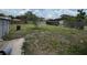 This backyard features a large yard with a fence surrounding the perimeter of the home at 2216 Weber St, Lakeland, FL 33801