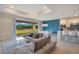 Open living room with sliding glass doors to the backyard view at 6066 Arbor Watch Loop, Orlando, FL 32829