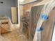 Kitchen features new countertops covered with plastic during renovations at 6608 Madeira Ave, Lakeland, FL 33811