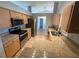 Kitchen featuring stainless steel appliances and granite countertops at 6608 Madeira Ave, Lakeland, FL 33811