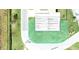 Aerial view showcasing the lot's boundaries, location, and surrounding neighborhood in Lakeland at 3059 Sanctuary Cir, Lakeland, FL 33803
