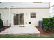 Private patio area with sliding glass door, perfect for outdoor relaxation and entertainment at 3850 Hampstead Ln, Lakeland, FL 33810