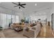 Bright and open-concept living room with ample seating and natural light at 3869 Shoreside Dr, Kissimmee, FL 34746