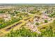 A wide shot of a single Gathering home community with ponds and mature trees at 615 Maple Forest Dr, Orlando, FL 32825