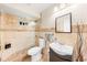 Stylish bathroom with tiled shower, modern fixtures, and attractive vanity at 615 Maple Forest Dr, Orlando, FL 32825