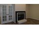 Fireplace, doors and tile floors in the living room at 8044 Rural Retreat Ct, Orlando, FL 32819