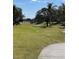 Scenic view of the lush green golf course surrounded by trees at 1310 Seven Eagles Ct # 102, Reunion, FL 34747