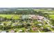 Overhead view of a residential neighborhood near Hickory Tree Park and Elementary School at 1330 Englewood Dr, St Cloud, FL 34772