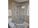 Bathroom featuring a glass shower and neutral paint at 527 San Pedro Dr, The Villages, FL 32159