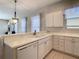 Kitchen boasts white cabinets, a dishwasher, and a double sink at 235 Anastasia Dr, Poinciana, FL 34759