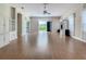 Bright living room featuring hardwood floors and backyard views at 235 Anastasia Dr, Poinciana, FL 34759