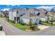 Aerial view of home with basketball court and landscaped yard at 7401 Levee Ln, Celebration, FL 34747