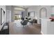 Stylish living room featuring neutral decor, high ceilings and bright light at 705 Ashton Dr, Davenport, FL 33837