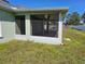 Enclosed back porch, perfect for outdoor entertaining with a serene view of the backyard at 959 Nancy Ct, Kissimmee, FL 34759