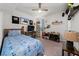 Nicely decorated room with nautical themed bedding and decor for a youthful aesthetic at 1134 Forest Gate Cir, Haines City, FL 33844