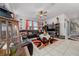 Comfortable living room with leather seating and stylish decor at 1134 Forest Gate Cir, Haines City, FL 33844