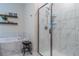 Bright bathroom featuring a soaking tub, sleek shower, and modern fixtures at 4348 Quote St, Kissimmee, FL 34746