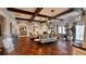 Elegant lobby featuring hardwood floors, stylish furniture, and modern lighting fixtures at 1515 Carey Palm Cir, Kissimmee, FL 34747