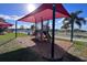 Modern playground equipment under shaded area at 340 Elderberry Ct, Kissimmee, FL 34759