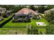 Aerial view of home, pool, and backyard at 9210 Southern Breeze Dr, Orlando, FL 32836