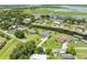 Aerial view of several waterfront homes along a canal at 720 Shore Drive, Kissimmee, FL 34744