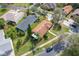 High angle view of cozy home with a screened patio in a quiet neighborhood setting at 167 Bell Tower Xing W, Poinciana, FL 34759